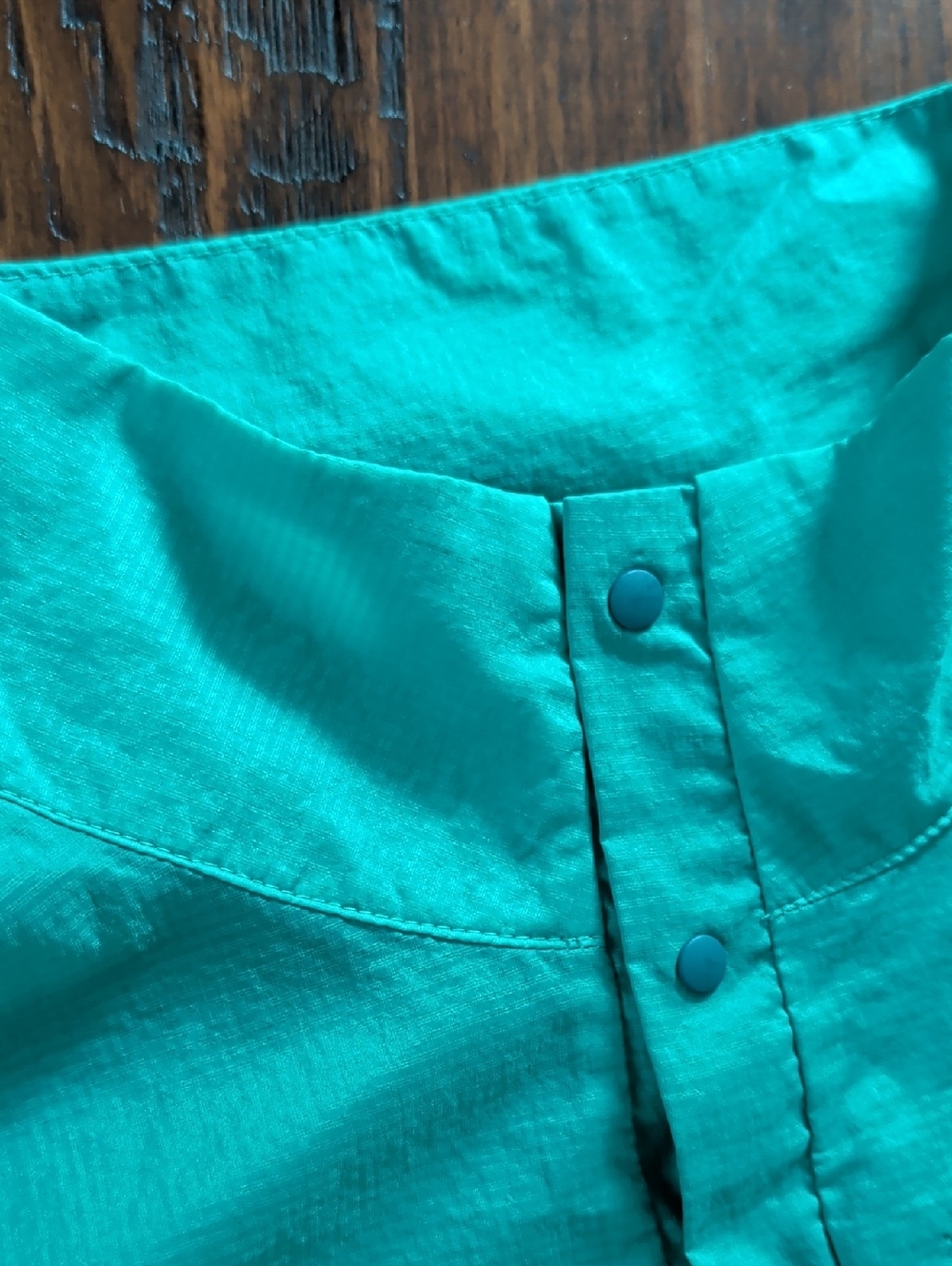 Patagonia Houdini Turquoise Long-Sleeve Snap Pullover Jacket Top Size M - Picture 7 of 14